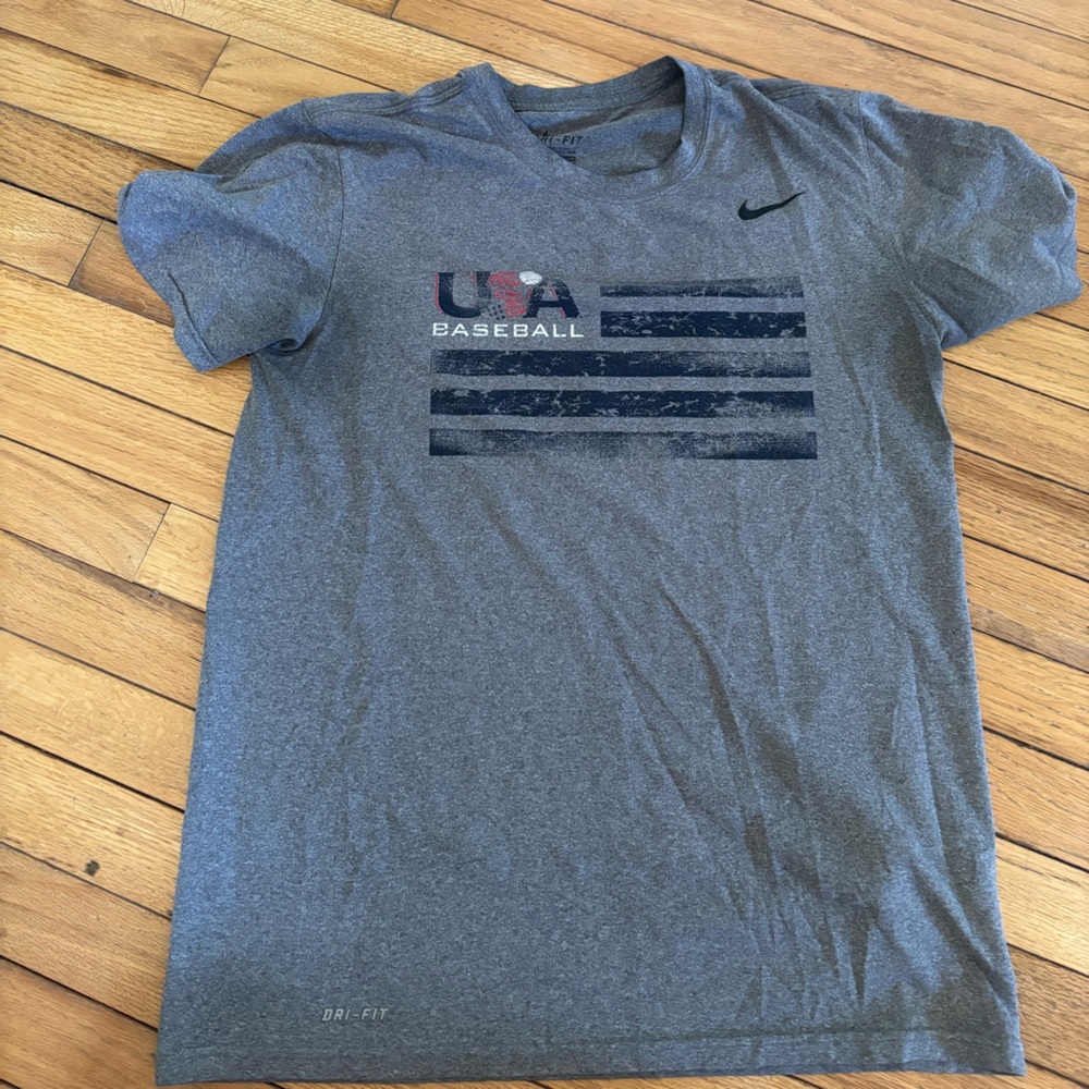 Nike Dark Gray USA Baseball Tee